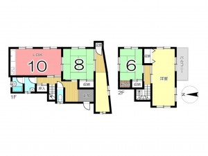 姫路市下手野、中古一戸建ての間取り画像です