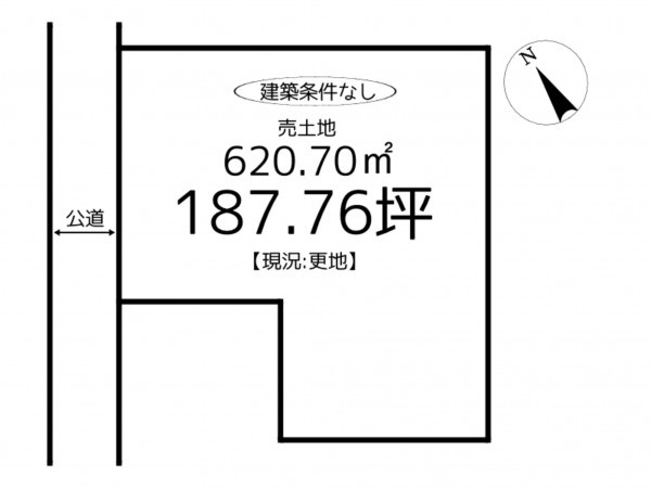 たつの市御津町苅屋、土地の間取り画像です