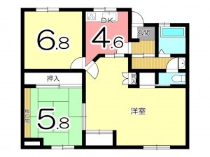 姫路市小姓町、マンションの間取り画像です