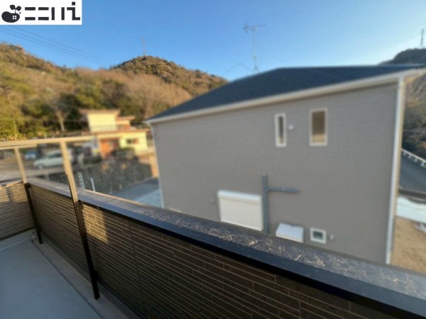 相生市那波野、新築一戸建てのバルコニー画像です