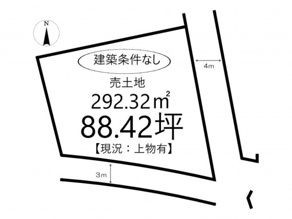 姫路市野里、土地の間取り画像です