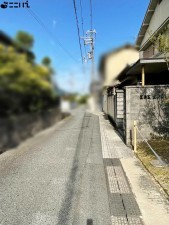 たつの市揖保川町正條、土地の前面道路を含む現地写真画像です