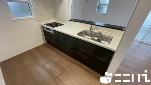 姫路市網干区高田、新築一戸建てのキッチン画像です