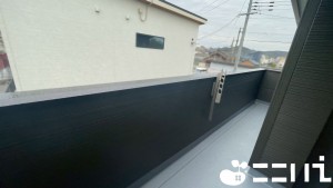 姫路市網干区高田、新築一戸建てのバルコニー画像です