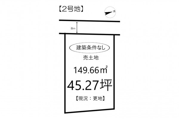 姫路市花田町、土地の間取り画像です