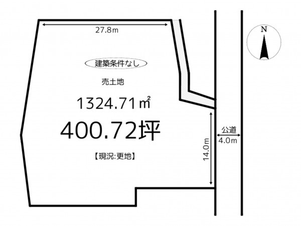 たつの市新宮町大屋、土地の間取り画像です