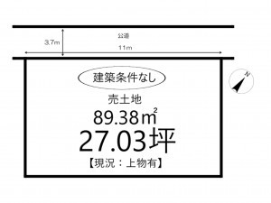 姫路市白浜町、土地の間取り画像です