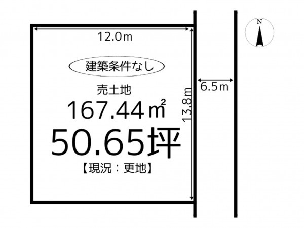 たつの市揖保川町片島、土地の間取り画像です