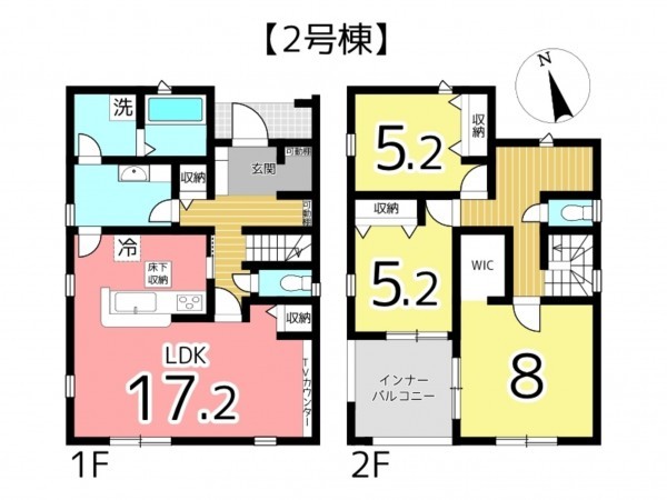姫路市白浜町、新築一戸建ての間取り画像です