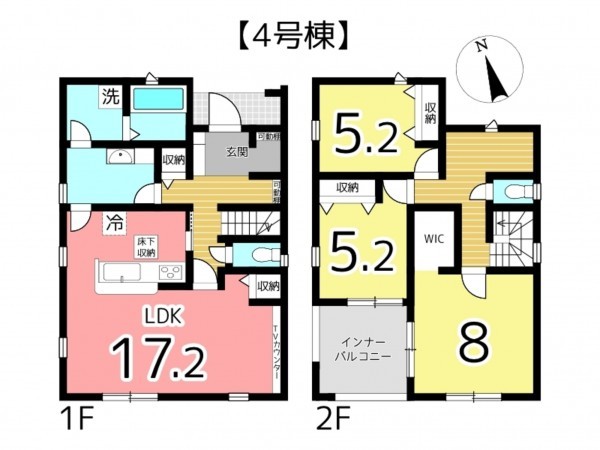 姫路市白浜町、新築一戸建ての間取り画像です