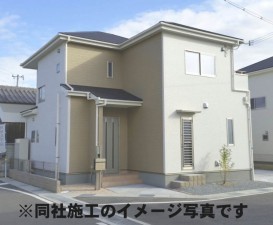 姫路市広畑区西蒲田、新築一戸建ての外観画像です
