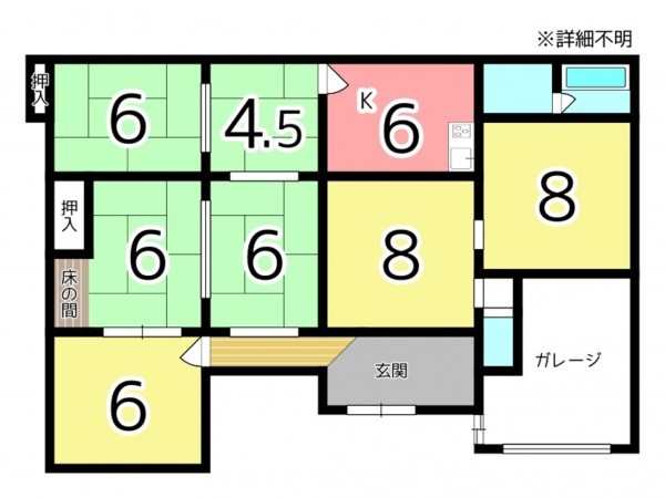 姫路市花田町、中古一戸建ての間取り画像です