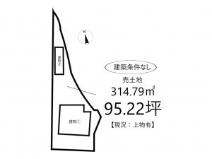 姫路市砥堀、土地の間取り画像です