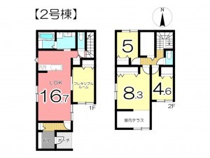 姫路市東今宿、新築一戸建ての間取り画像です