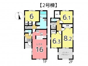 姫路市田寺、新築一戸建ての間取り画像です