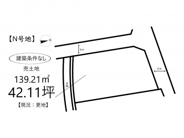 姫路市広畑区才、土地の間取り画像です