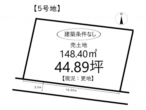 姫路市広畑区清水町、土地の間取り画像です