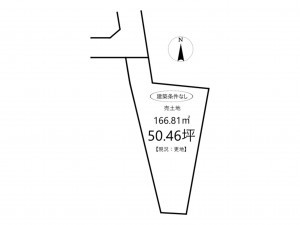 姫路市広畑区小坂、土地の間取り画像です