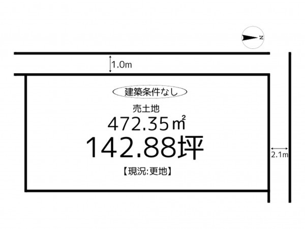 揖保郡太子町竹広、土地の間取り画像です