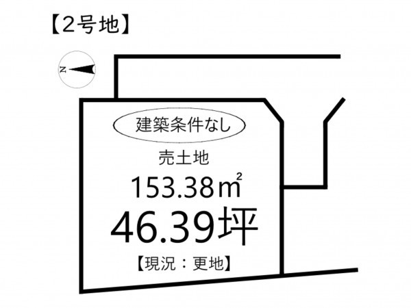 姫路市勝原区山戸、土地の間取り画像です