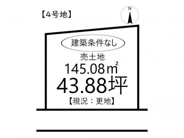 姫路市勝原区山戸、土地の間取り画像です