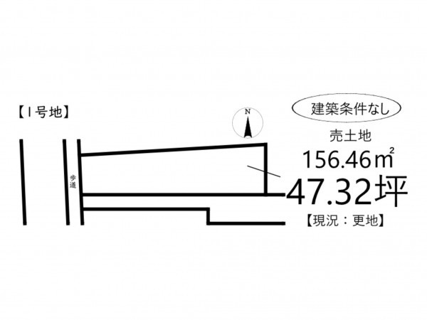 姫路市勝原区山戸、土地の間取り画像です