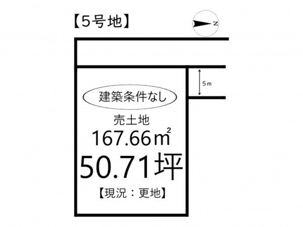姫路市勝原区山戸、土地の間取り画像です