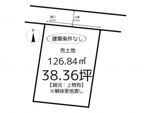 姫路市勝原区丁、土地の間取り画像です