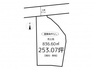 姫路市勝原区丁、土地の間取り画像です