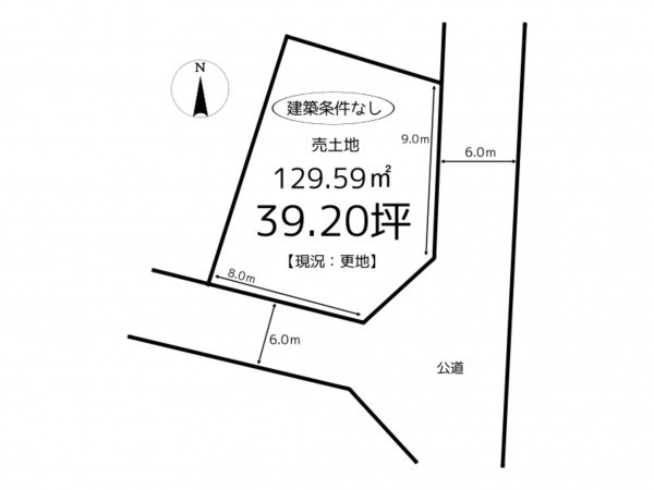 姫路市勝原区丁、土地の間取り画像です