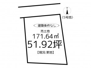 揖保郡太子町東南、土地の間取り画像です