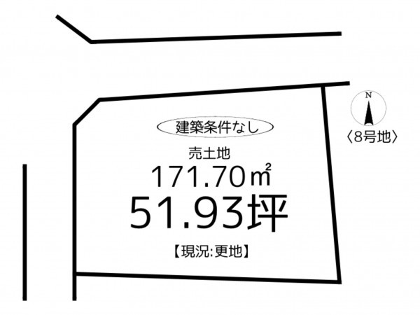 揖保郡太子町東南、土地の間取り画像です