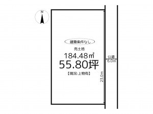 姫路市大津区平松、土地の間取り画像です