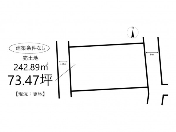 姫路市大津区北天満町、土地の間取り画像です