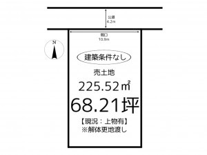 姫路市大津区西土井、土地の間取り画像です