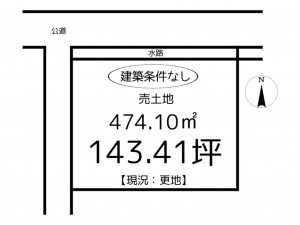 姫路市網干区垣内中町、土地の間取り画像です