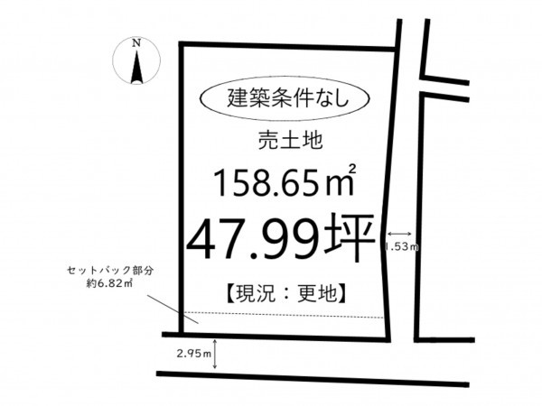 姫路市網干区高田、土地の間取り画像です