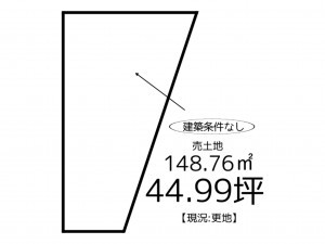 姫路市網干区垣内本町、土地の間取り画像です