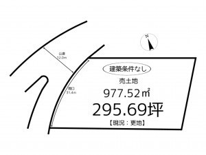 姫路市網干区大江島、土地の間取り画像です