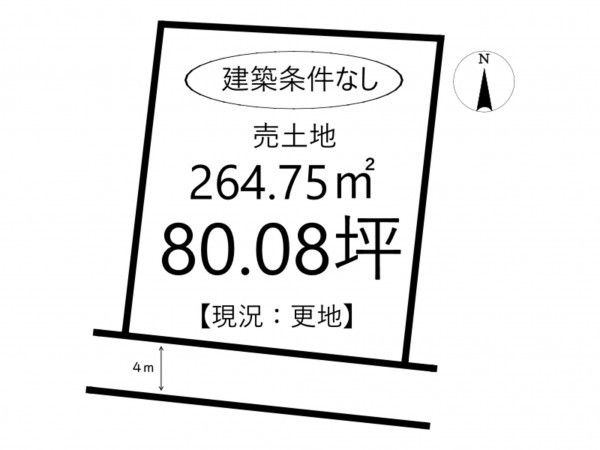 姫路市網干区大江島、土地の間取り画像です