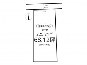 姫路市網干区興浜、土地の間取り画像です