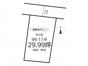 姫路市網干区浜田、土地の間取り画像です