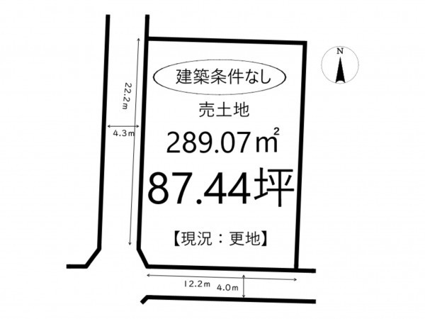 姫路市網干区垣内西町、土地の間取り画像です
