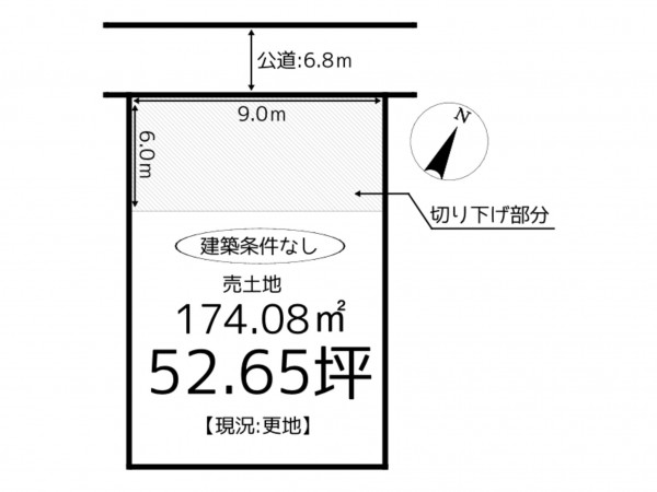 姫路市網干区興浜、土地の間取り画像です