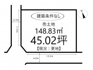 姫路市網干区垣内西町、土地の間取り画像です