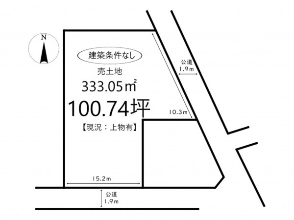 姫路市網干区垣内本町、土地の間取り画像です