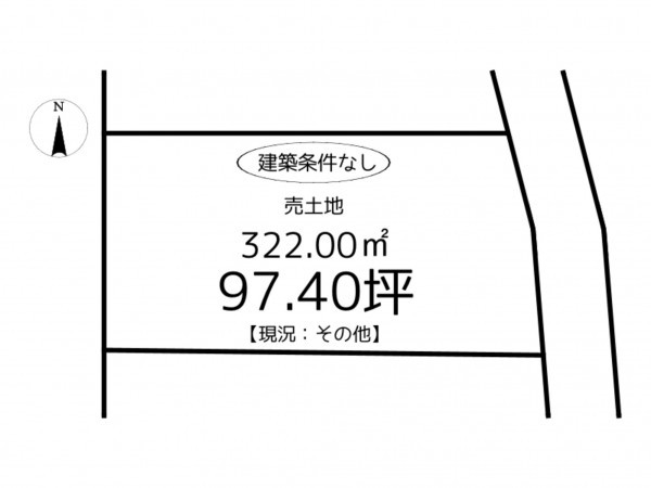 姫路市網干区津市場、土地の間取り画像です