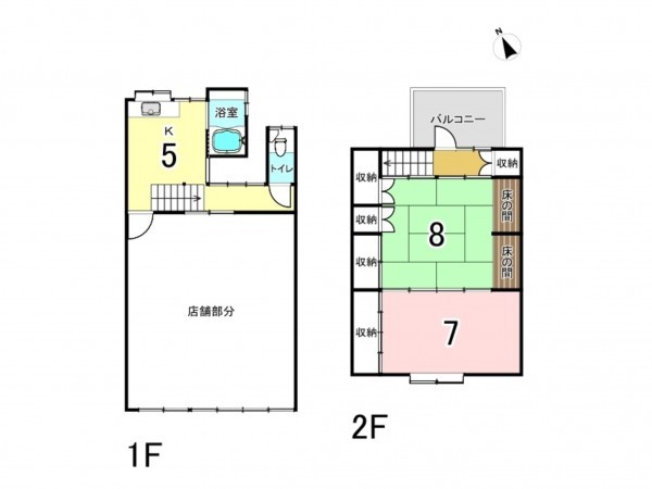 姫路市網干区新在家、中古一戸建ての間取り画像です