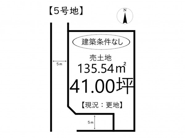 姫路市余部区上川原、土地の間取り画像です