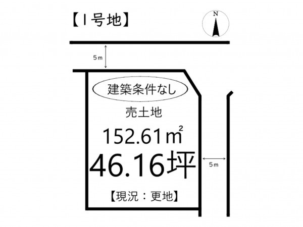 姫路市余部区上川原、土地の間取り画像です